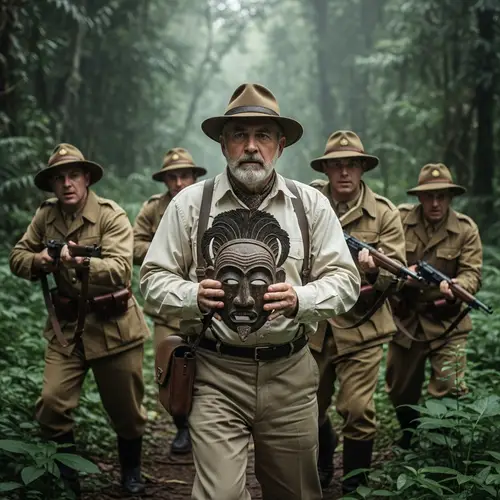 Historic Adventure: Indiana Jones Chased by Nazis in Jungle