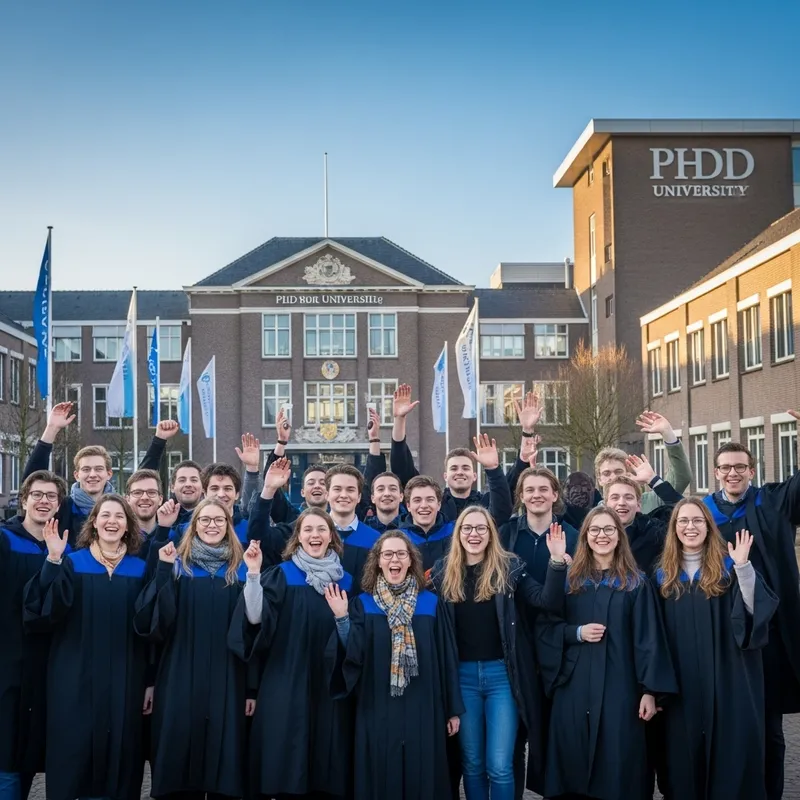 Award-Winning 8K Photography of PhD Students Celebrating in the Netherlands