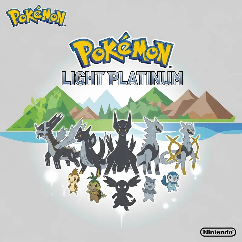 Pokemon GBA Cover Design - Light Platinum ROM Hack Inspiration Pokemon GBA Cover Design - Light Platinum ROM Hack Inspiration