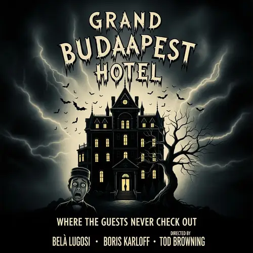 Grand Budapest Hotel: 1930s Horror Film Poster Art