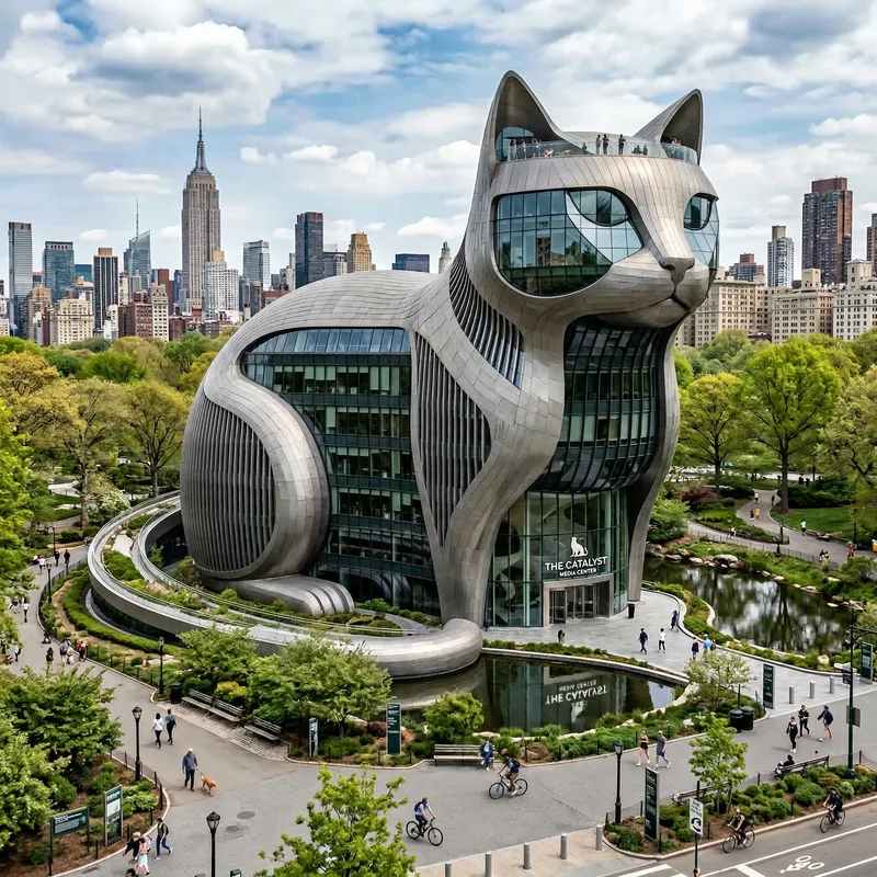 Iconic Cat-Shaped Architecture: A Modern Marvel Iconic Cat-Shaped Architecture: A Modern Marvel
