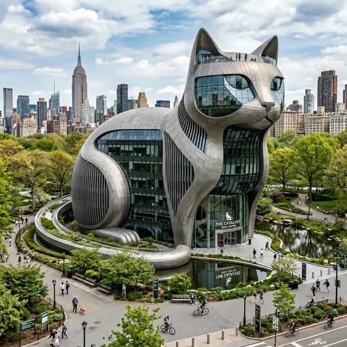 Iconic Cat-Shaped Architecture: A Modern Marvel
