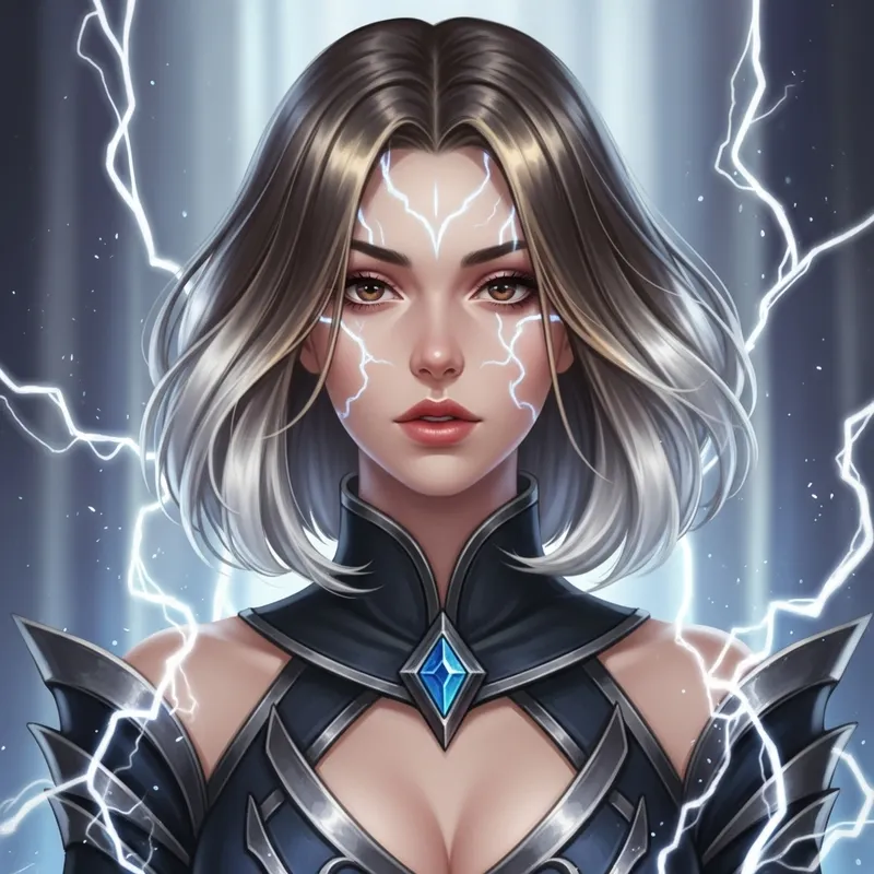 Enchanting Fantasy Female Character: Lightning Manipulation Enchanting Fantasy Female Character: Lightning Manipulation