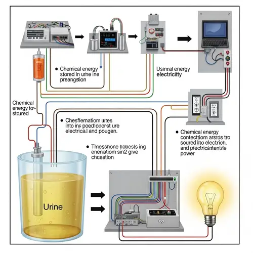 Electricity Generation from Urine: Process and Transformation Stages