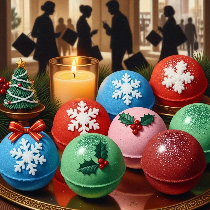 Enchanting Holiday Bath Bomb Collection for Magical Festive Delight