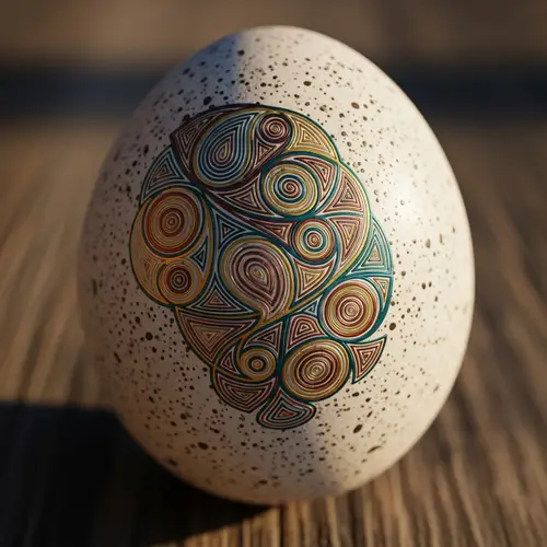Abstract Logo Design on Delicate Speckled Egg | Branding Failure