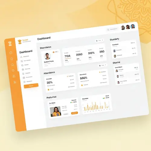 Professional Hindu-Inspired Student Dashboard Design