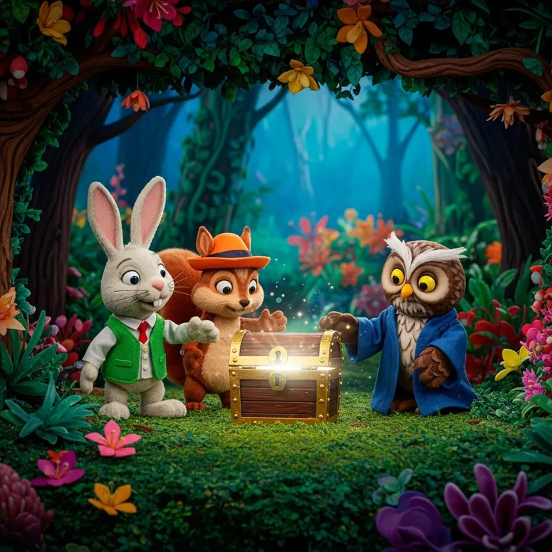 Enchanting Kids TV Puppet Show in Magical Forest