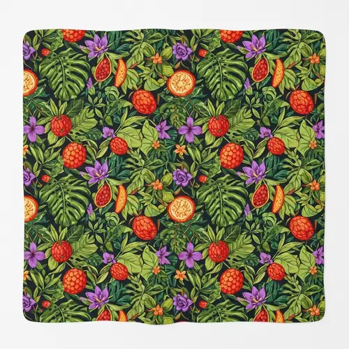 Exotic Tropical Prints: Lively Foliage & Vibrant Fruits