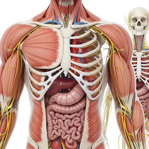 Realistic Human Anatomy Illustration