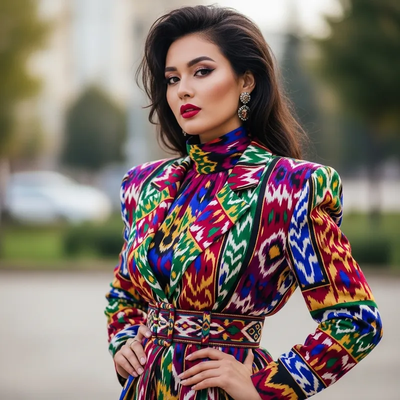 1980s Uzbek Girl Fashion: Combining Heritage with Modern Flair