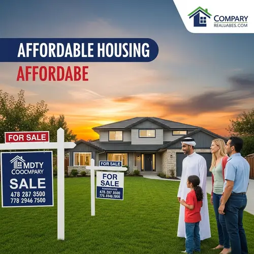 Affordable Housing for Sale | Real Estate Company Promotional Image