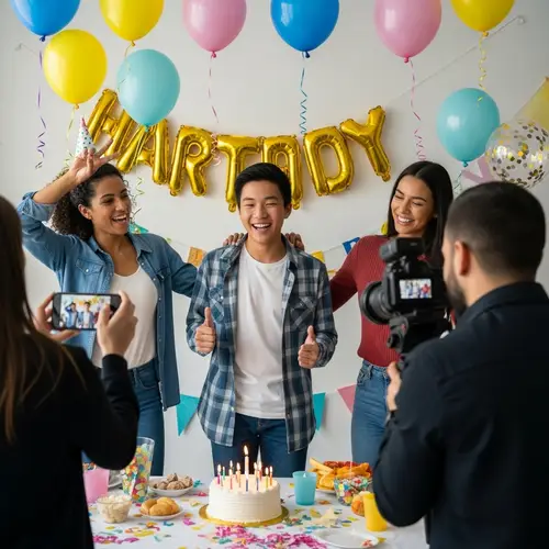 18-Year-Old Boy's Birthday Bash with Friends