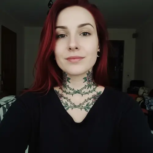 Caucasian Woman with Red Hair - Self-portrait