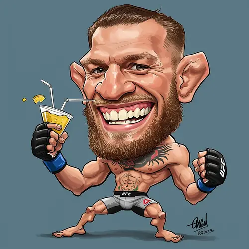 Conor McGregor Funny Caricature - Hilarious Artwork