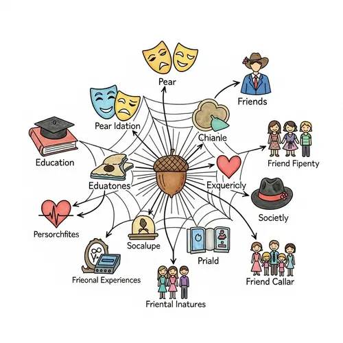 Intricate Web Watercolor Painting: Personal Identity Symbolism