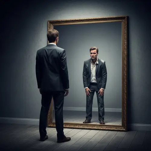 Contrasting Reflections: Confidence to Turmoil