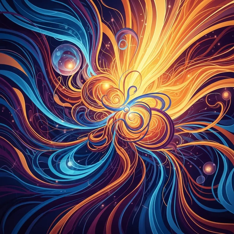 Colorful Abstract Raksa Fover Illustration