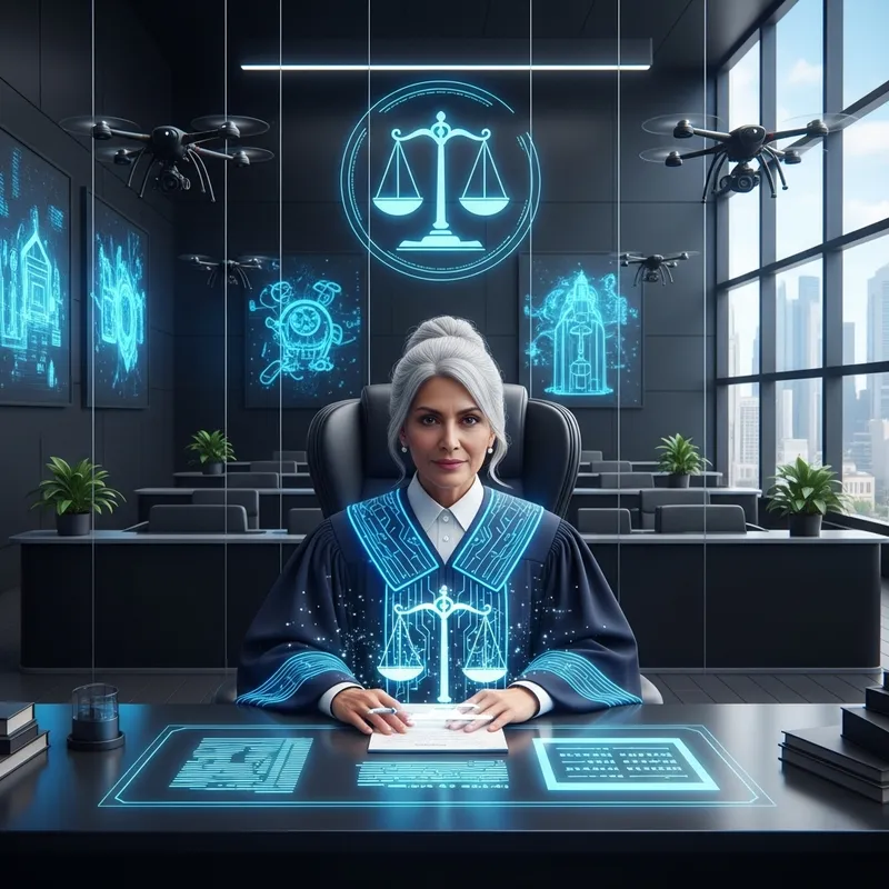 Future Judge in Luminescent Robe Future Judge in Luminescent Robe