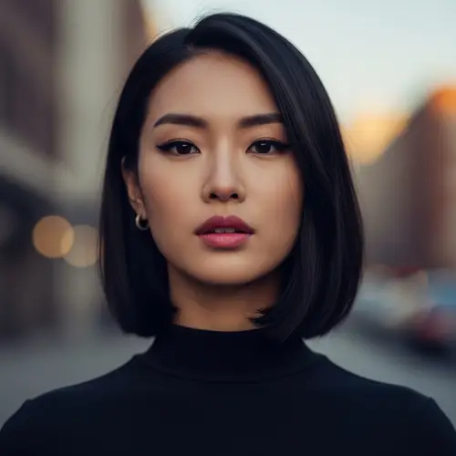 Confident Korean Woman Portrait