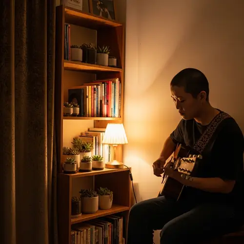 Cozy Room Instrument Performance | Asian Musician