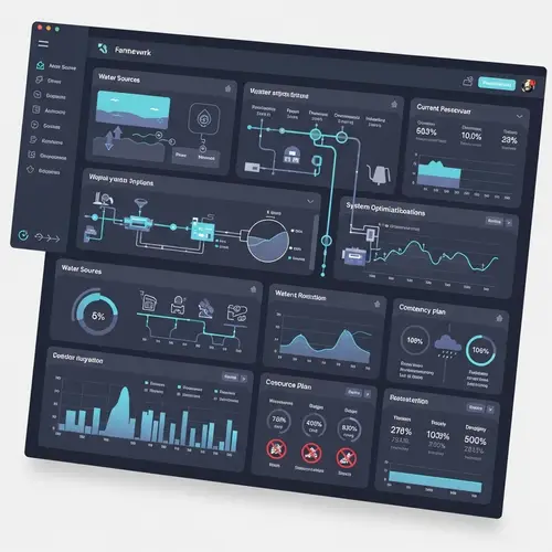 Interactive Water Utility Management Dashboard | Framework & Tools