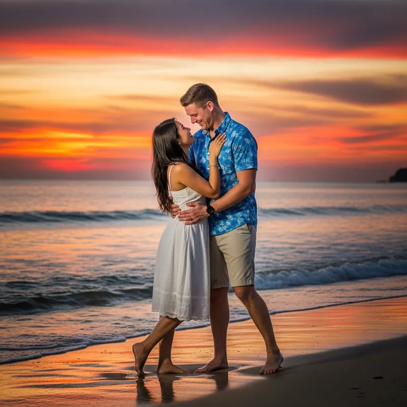 Romantic Beach Love Story | Kizzy & Justin 152cm & 201cm