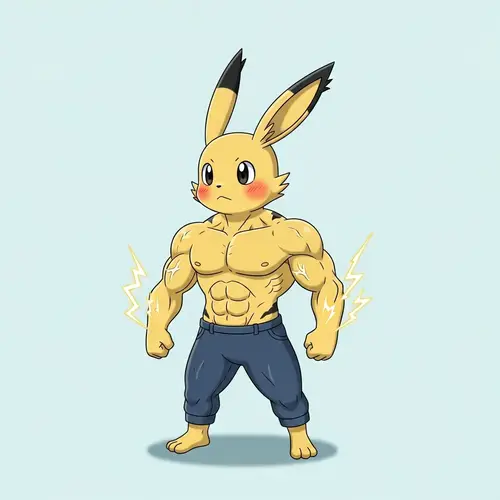 Strong Pikachu Interpretation | Fitness Electric Creature