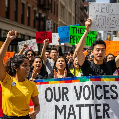 Diverse Asian American Advocates for Change | City Street Scene