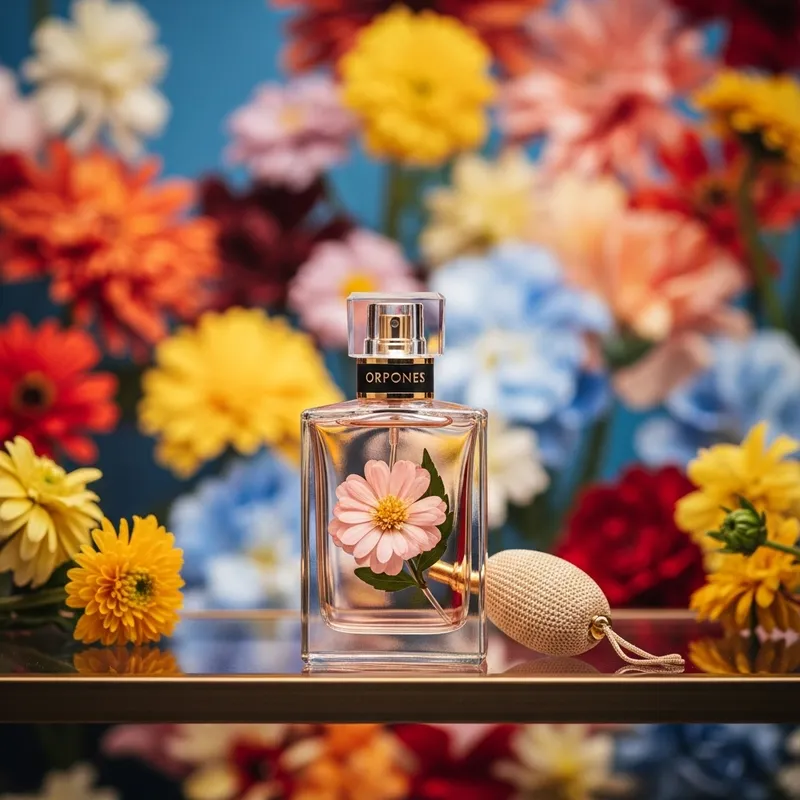 Perfume Bottle with Flower | Elegant Still Life Photography