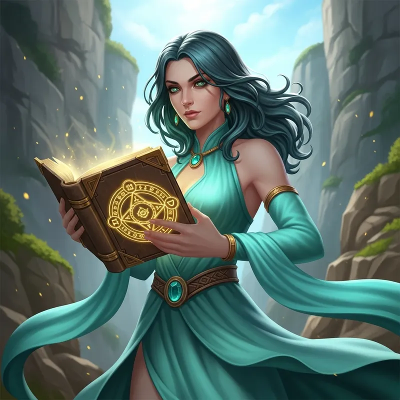 Genshin Impact Nahidah: Mystical Female Character with Green Eyes