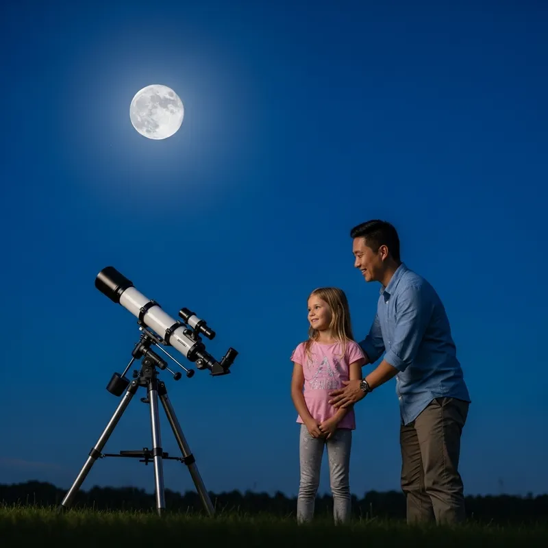 Stargazing with Daughter: Journey to the Moon Begins