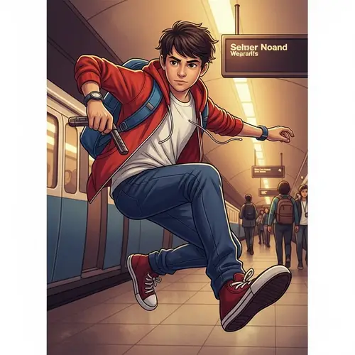 Captivating Subway Surfers-inspired Urban Action Scene