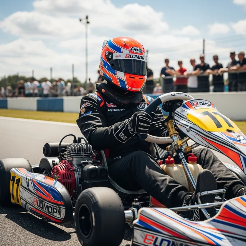 Professional Karting Pilot in Action | Premier Karting Event
