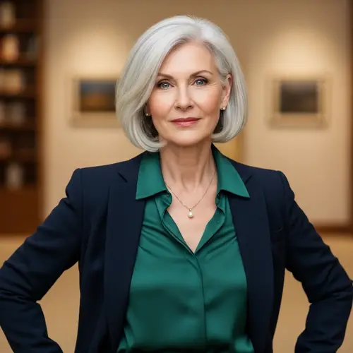 Graceful and Elegant Mature Lady with Strong Character and Charisma