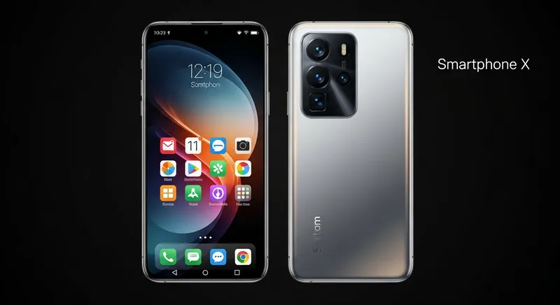 iPhone 15 Front & Back Showcase with Futuristic Design