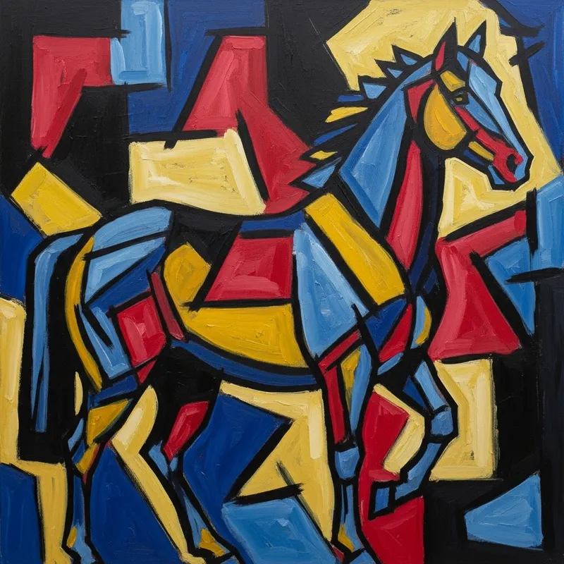 Abstract Horse Art: Abstract Equine in 20th-century Style