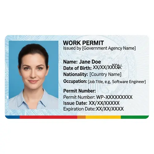 Bintu Bockarie Work Permit Card | Jane Doe Identity Proof