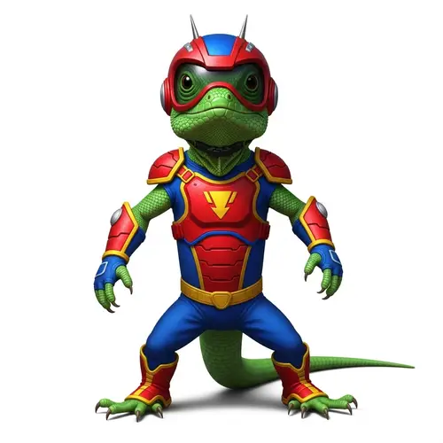Superhero Inspired Lizard Costume for a Brave Defender