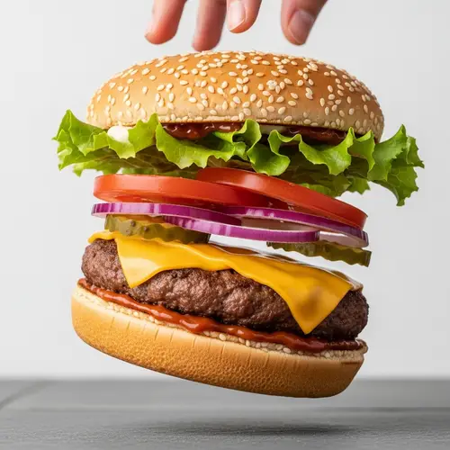 Hamburger Dropped: Oops! Accidental Fall Scene