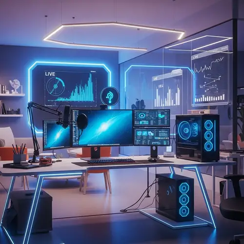 Futuristic Tech Office Space for YouTube Channel | Modern Setup