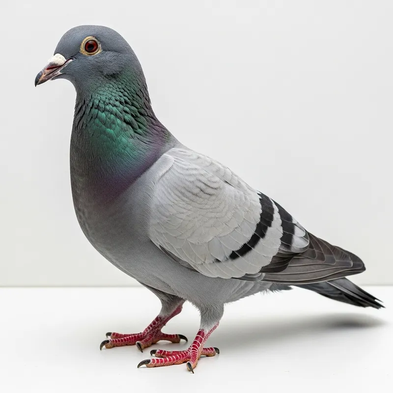 Beautiful Grey Pigeon with Unique Features