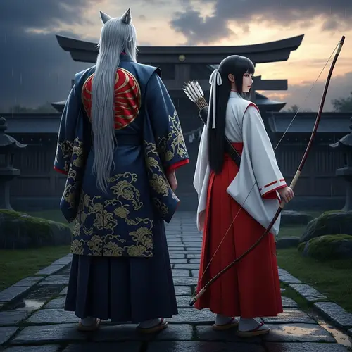 Inuyasha and Kikyo - Historical Japanese Couple with a Unique Twist