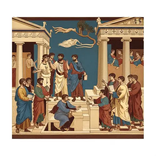 Greek Golden Age Art: Idealistic Representations & Philosophical Conversations
