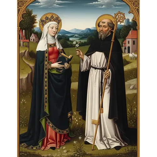 Saint Dymphna and Father Gerebernus: A Medieval Masterpiece