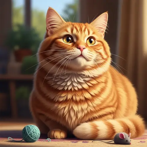 Charming Ginger Cat: Curiosity & Comfort