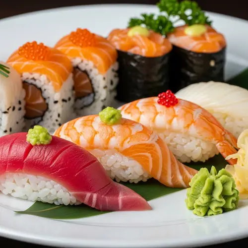 Vibrant Sushi Photography - Gourmet Cuisine