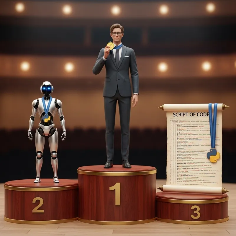 Winners Podium: Claude, Baidu, ChatGPT | Podest Ceremony