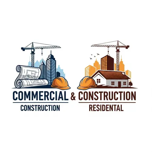Commercial & Residential Construction Logo Design