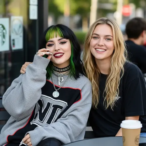 Billie Eilish and Sydney Sweeney: Friends Hanging Out in Casual Attire